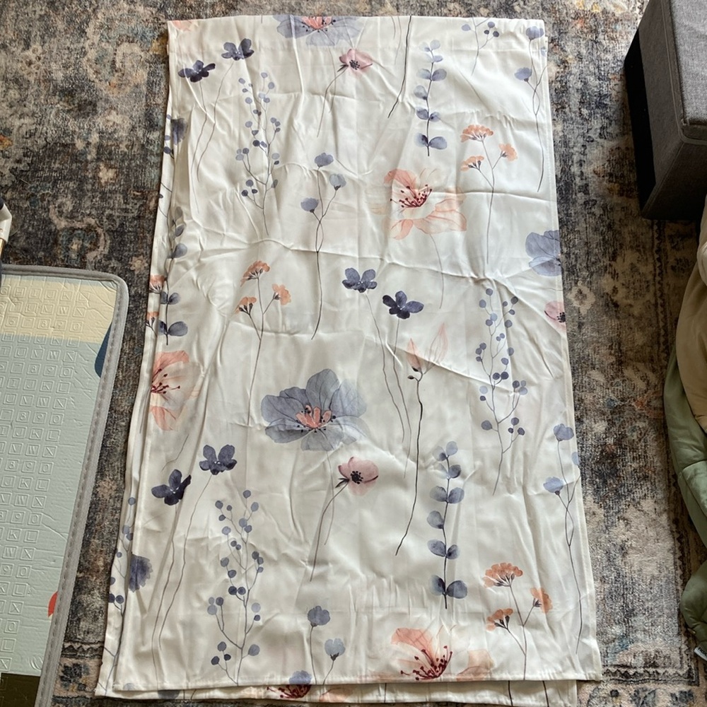 Floral kitchen curtains